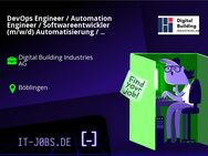 DevOps Engineer / Automation Engineer / Softwareentwickler (m/w/d) Automatisierung / Continous Integration / Deployment - Remote - Böblingen