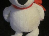Nici-Bär, weiß mit rotem Schal - München