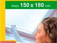 SCHELLENBERG Fliegengitter-Gewebe für Dachfenster mit Reißverschluss, (Set, 1-St), Insektenschutz ohne bohren, 150 x 180 cm, anthrazit und weiß