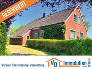 Landleben trifft Nordseeluft: Landhaus auf rückwärtig unverbautem Grundstück in Buttforde-Wittmund! - Wittmund