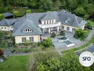 Villa mit hoch gepflegter Außenanlage mit traumhafter Zufahrt auf einem 8.497 m² Grundstück - Arnsberg