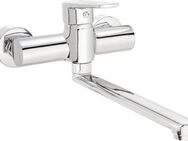 Deante Küchenarmatur Tubo Wand-Küchenarmatur mit schwenkbarem Auslauf aus Edelstahl
