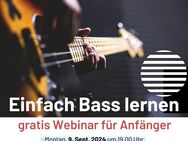 „Einfach Bass lernen“ – Webinar für Einsteiger - Stuttgart
