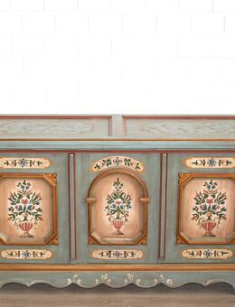 Truhe (Nr.785) XXL Voglauer Anno 1700 altblau Fichte Massivholz - Sulingen