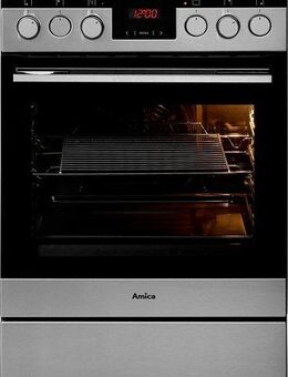 Amica Elektro-Standherd SHC 11587 E, mit 2-fach-Teleskopauszug, RapidWarmUp-Funktion