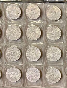 20 x 50 Schilling 1959-1974 Österreich, 334 Gramm Feinsilber - Mannheim