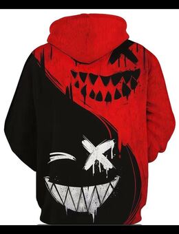 Hoodie Neu M rot/schwarz - Aalen