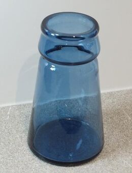 Ikea Glas Vase 16,5 cm blau Design Maria Kariis Deko Vintage 15,- - Flensburg