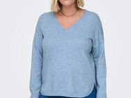 ONLY CARMAKOMA V-Ausschnitt-Pullover CARMARGARETA LS PULLOVER KNT NOOS