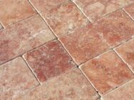 Travertin Rosso 10x10x1cm Naturstein Fliesen zum Bestpreis 45€/qm - Buseck