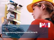 Gruppenleitung Elektrotechnik (m/w/d) - Mannheim