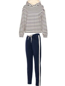 Trigema Freizeitanzug TRIGEMA Jogginganzug in zweifarbigem Design (1-tlg)