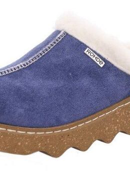 Rohde FOGGIA-D Pantoffel Hausschuh, Clog mit herausnehmbarer Innensohle aus Lammwolle