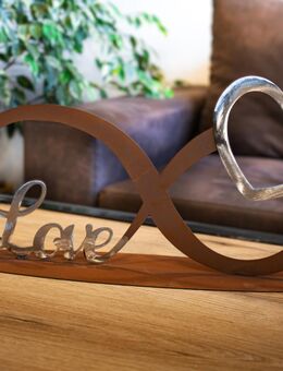 unendliche Liebe Schriftzug "Love" Deko Edelrost Hochzeitsgeschen - Kraftisried