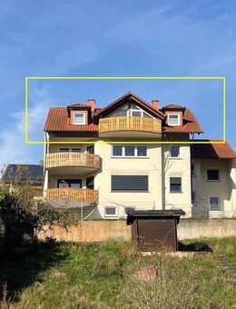 Studiowohnung mit Panoramafenster und einem Balkon mit wunderschönem Ausblick! - Kleinwallstadt