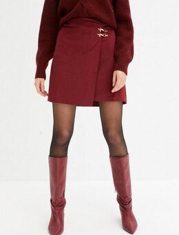 bonprix Lederimitatrock Lederimitat-Rock in Wickeloptik