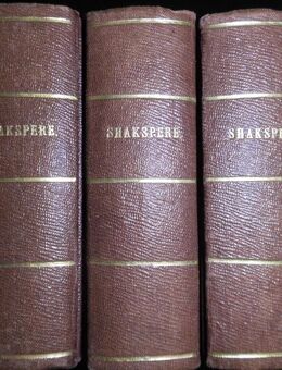 William Shakespeare, 3 Bände mit Glossary to the Dramatic Works of William Skakespeare - Norden