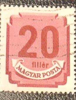 Briefmarke MAGYAR POSTA, 20 Filler, gestempelt - Leverkusen