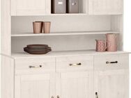 Home affaire Küchenbuffet Alby Breite 125 cm, 2 Glastüren, 2 Schubladen