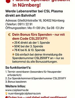 Gutes tun und dabei Geld verdienen Minijob - Nürnberg