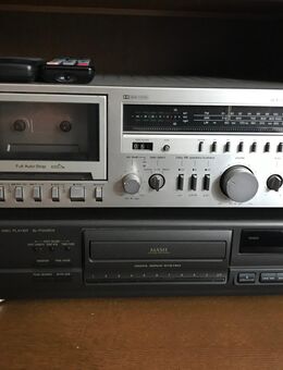 CD-Player und Receiver mit HiFi Kasetten Deck + Boxen - Würzburg