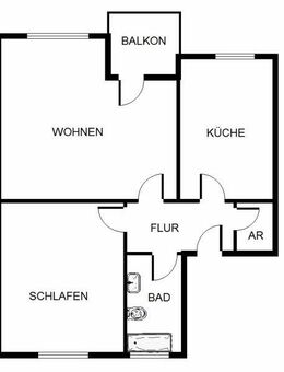 Was will man mehr? 2-Zimmer-Wohnung mit Balkon im wärmegedämmten Objekt - Düsseldorf