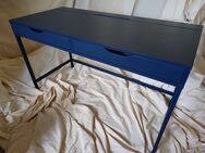 Schreibtisch Alex (Ikea) Blau mit Schubladenmodul - Baden-Baden