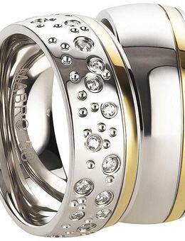 Edelstahlringe matt glänzend kombiniert AB3202-AB3203 - Aholming