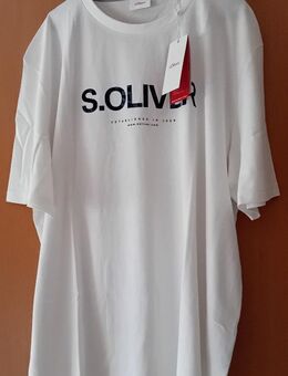 S. Oliver T-Shirt Gr. 3XL/54 NEUWARE Weiss Frontdruck OHZ VS mö - Osterholz-Scharmbeck