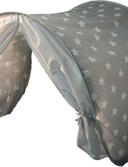 Knorrtoys® Betttunnel Bettzelt, Grey White Stars