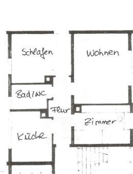 OESS-Immobilien: Neckargerach neu renovierte 3 Zimmerwohnung mit Küche, Bad/WC und Gartennutzung - Neckargerach