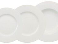 Villeroy & Boch Tafelservice Geschirr-Set, Service Wonderful World White (12-tlg), 4 Personen, Porzellan, Made in Germany, 12 Teile, für 4 Personen