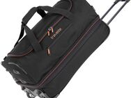 travelite Reisetasche BASICS, 55 cm, Duffle Bag Sporttasche mit Trolleyfunktion und Volumenerweiterung