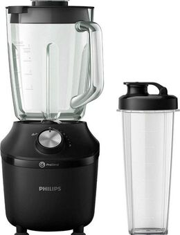 Philips Standmixer HR2291/41 3000 Series, mit ProBlend Crush-Technologie, 600 W, 2L-Behälter und 1 Geschwindigkeitsstufe + Impulseinstellung, Schwarz