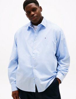 Tommy Hilfiger Big & Tall Langarmhemd BT-FLEX POPLIN MINI PNT RF SRT-B Große Größen