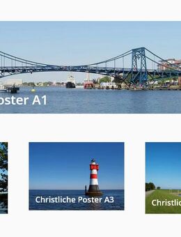Christliche Poster, Christliche Plakate modern für die Schaukastengestaltung - tolle Schaukasten-Ideen - Wilhelmshaven