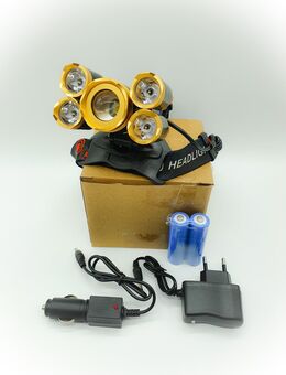 LED Stirnlampe Kopflampe 8000 Lumen 2Akkus viel Zubehör Neu - Neumünster