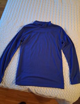 Neuwertiges- neues ungetragenes( zu klein für mich) Herrenstehkragen- blaues Shirtlangarmshirt - Laatzen