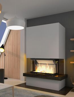 Kaminbausatz 🟡 ROYAL EXTRA Volcano 3BTh 11KW Panorama U Kamin Bausatz Ofen Neu Hajduk LDF-Kamine - Strausberg