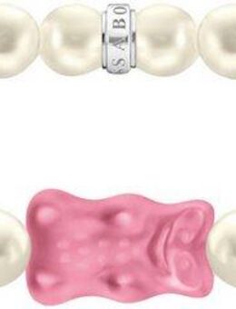 THOMAS SABO Armband THOMAS SABO x HARIBO Schmuck: Perlenarmband mit Goldbär, mit Kristallglas - mit Süßwasserzuchtperle