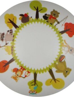 niermann Deckenleuchte Lustige Waldtiere, ohne Leuchtmittel, Deckenschale Lustige Waldtiere