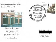PIN AG: MiNr. 16, 17.06.2003, "Leipziger Sehenwürdigkeiten: Neues Rathaus", Wert zu 0,45 EUR, Sonderbeleg - Brandenburg (Havel)