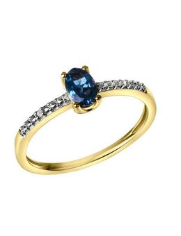 Vivance Fingerring 585/- Gelbgold London Topas und Diamant