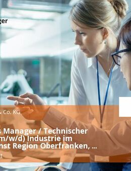 Area Sales Manager / Technischer Vertrieb (m/w/d) Industrie im Außendienst Region Oberfranken, Unterfranken und Oberpfalz - Schweinfurt