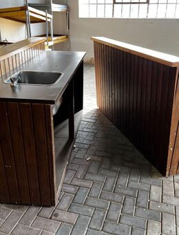 Theke Holz mit Waschbecken, Tresen, Warenausgabe, - Belm