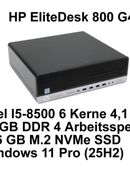 HP EliteDesk 800 G4 SFF, Intel i5-8500, 16GB, neue SSD, Win11Pro in 46282