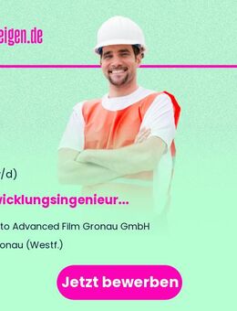 Entwicklungsingenieur (m/w/d) - Gronau (Westfalen)
