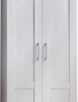 HBZ Garderobenschrank Romance im Landhausstil, BxHxT 76x201x39 cm (1-St) Hochschrank mit 2 Türen, 1 Kleiderstang, 3 Einlegeböden