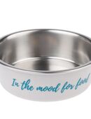 TIAKI Edelstahlnapf "In The Mood For Food" - 450 ml, Ø 14 cm in 00000