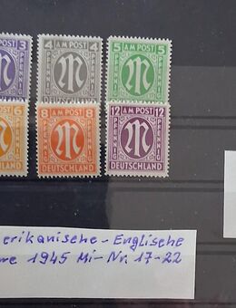 Amerikanische-Britische Zone 1945 17-24 postfrisch - Görlitz